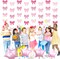 8Pcs Pink Bow Hanging Banners Decorations,Coquette Birthday Decorations Girl Theme Birthday Party Decor Bow Garland for Girl Bachelorette Baby Shower Bridal Shower Party Supplies